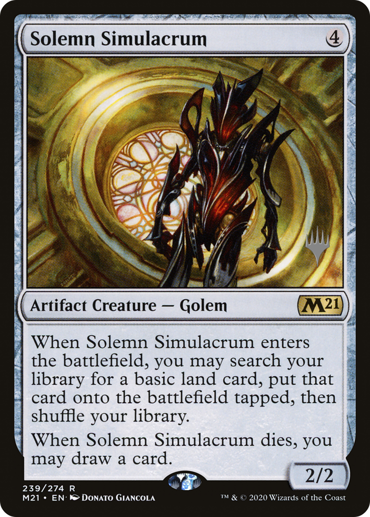 Solemn Simulacrum (PPM21-239P) - Core Set 2021 Promos Foil