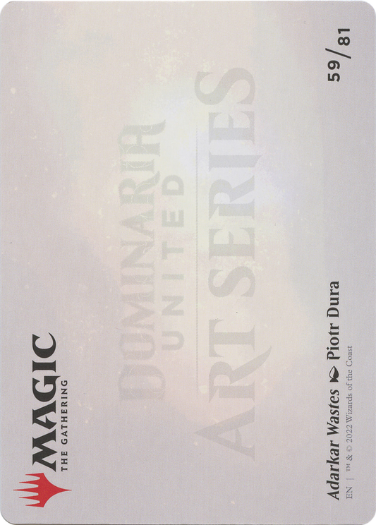 Adarkar Wastes // Adarkar Wastes (ADMU-059) - Dominaria United Art Series (Borderless) Foil