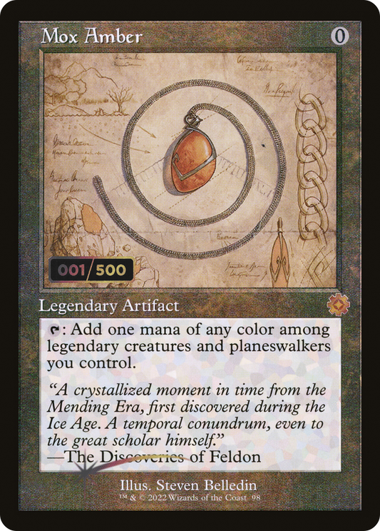Mox Amber (BRR-98Z) - The Brothers' War Retro Artifacts Foil