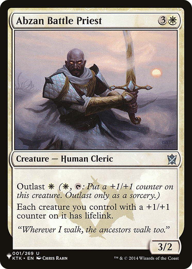 Abzan Battle Priest (LIST-KTK-1) - The List
