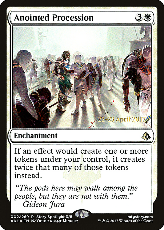 Anointed Procession (PRE-02S) - Amonkhet Promos Foil