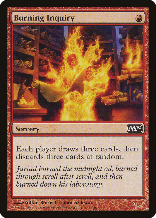 Burning Inquiry (M10-128) - Magic 2010 Foil