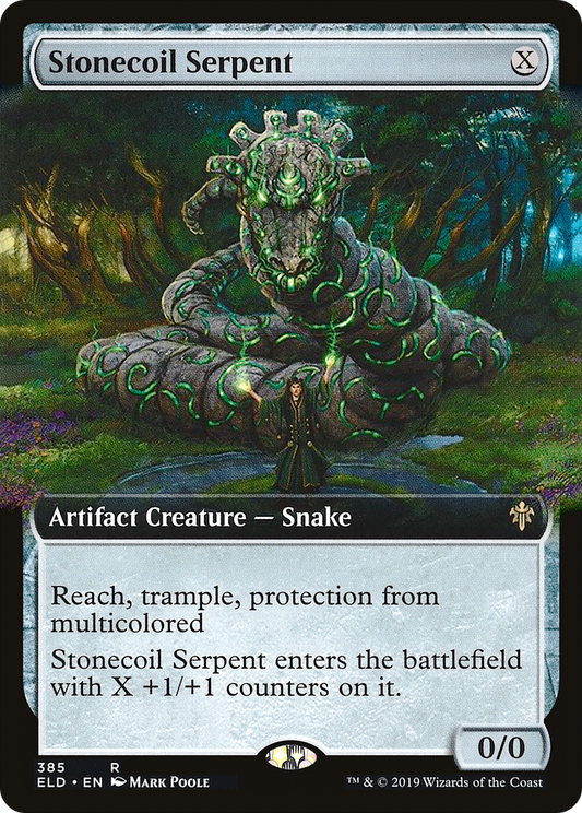 Stonecoil Serpent (ELD-385) - Throne of Eldraine: (Extended Art)