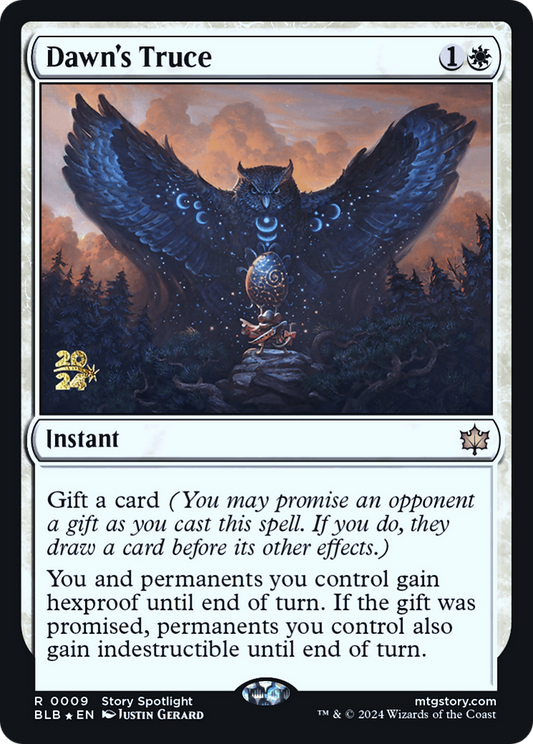 Dawn's Truce (PRE-09S) - Bloomburrow Promos Foil