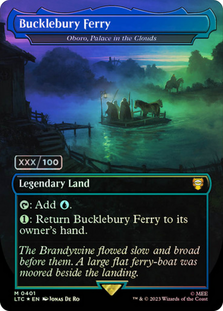 Oboro, Palace in the Clouds (LTC-401Z) - Tales of Middle-earth Commander / Bucklebury Ferry (Borderless) Foil