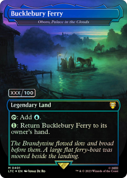 Oboro, Palace in the Clouds (LTC-401Z) - Tales of Middle-earth Commander / Bucklebury Ferry (Borderless) Foil