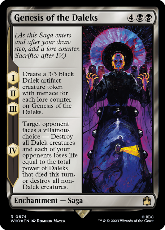 Genesis of the Daleks (WHO-674) - Doctor Who Foil