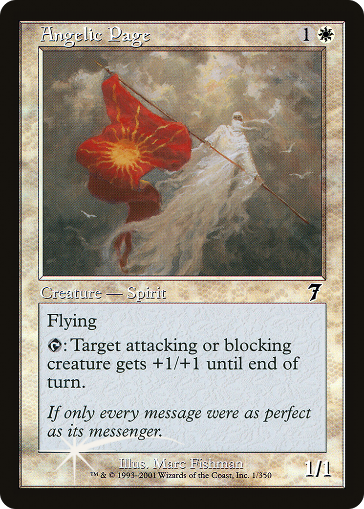 Angelic Page (7ED-01★) - Seventh Edition Foil