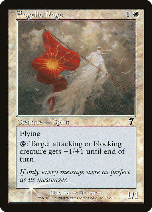 Angelic Page (7ED-01★) - Seventh Edition Foil