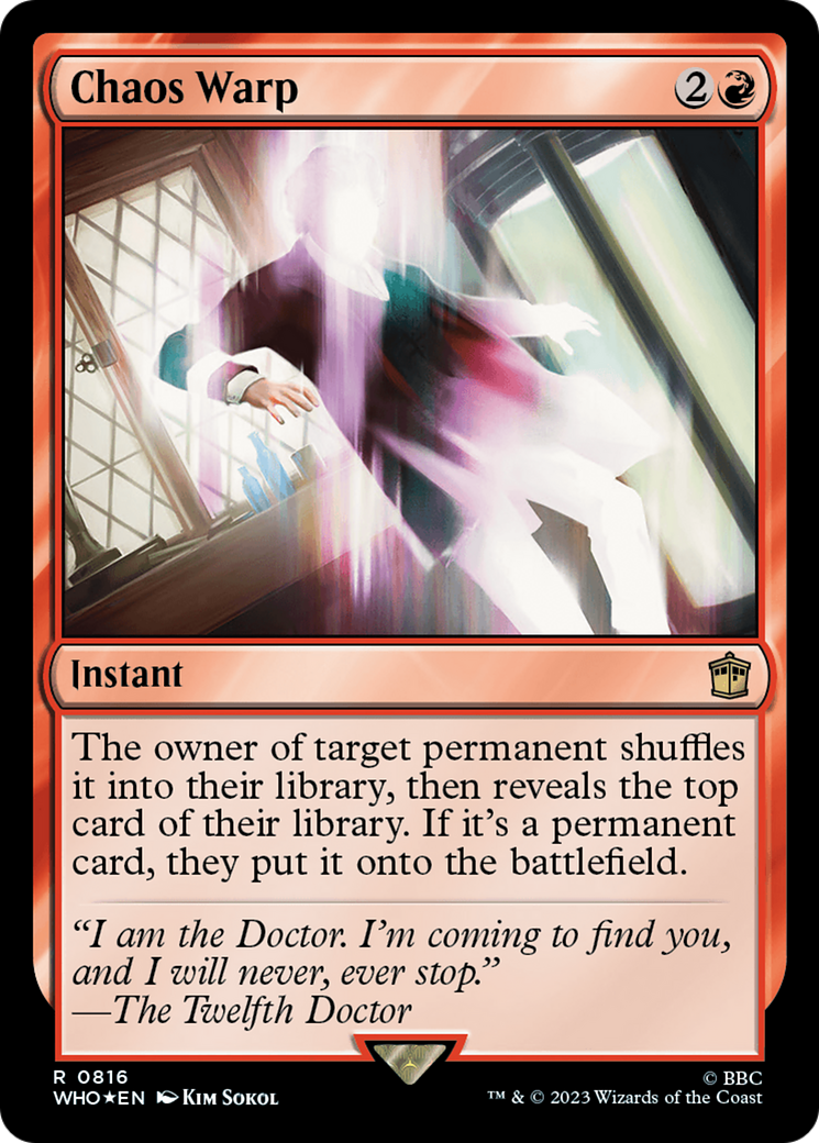 Chaos Warp (WHO-816) - Doctor Who Foil
