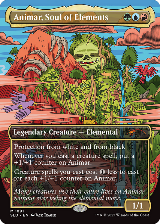 Animar, Soul of Elements (SLD-1891) - Secret Lair Drop (Borderless) Foil