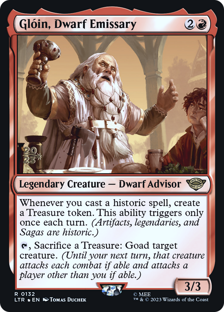 Glóin, Dwarf Emissary (PRE-132S) - Tales of Middle-earth Promos Foil