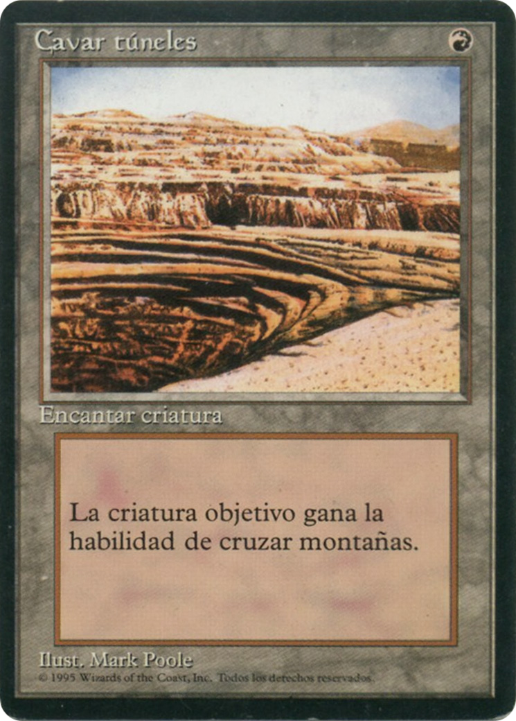 Burrowing (4BB-180) - Fourth Edition Foreign Black Border