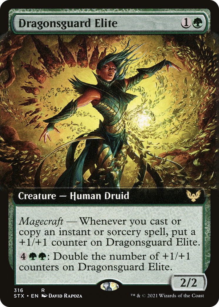 Dragonsguard Elite (STX-316) - Strixhaven: School of Mages: (Extended Art) Foil