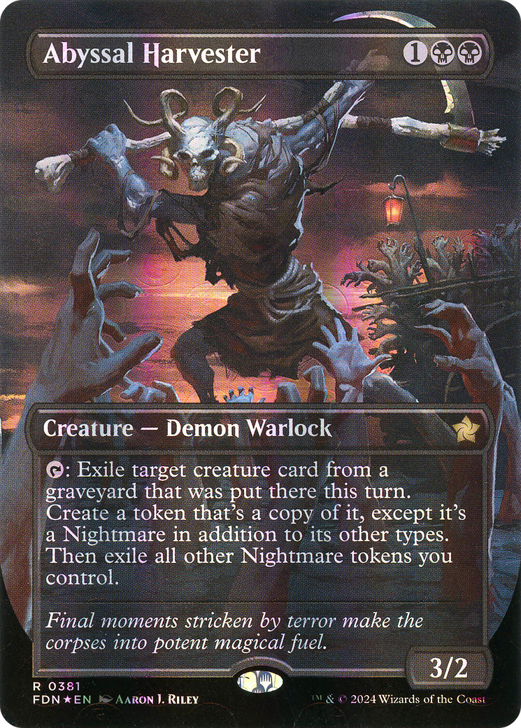 Abyssal Harvester (FDN-381) - Foundations (Borderless) Foil
