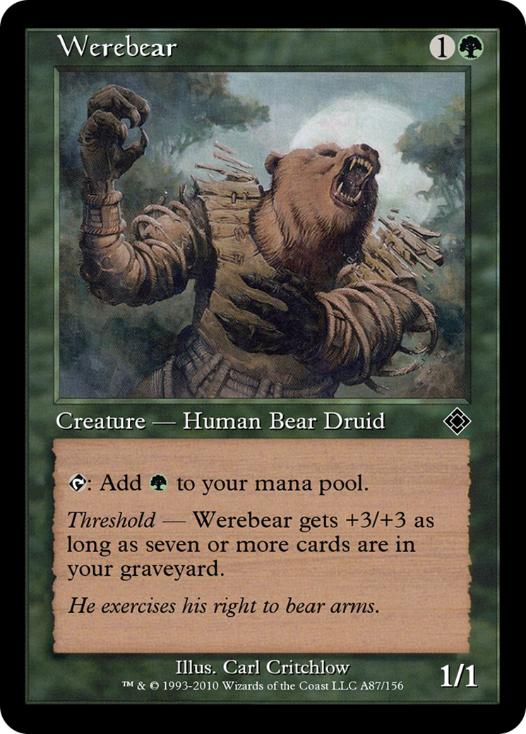Werebear (TD0-A87) - Magic Online Theme Decks