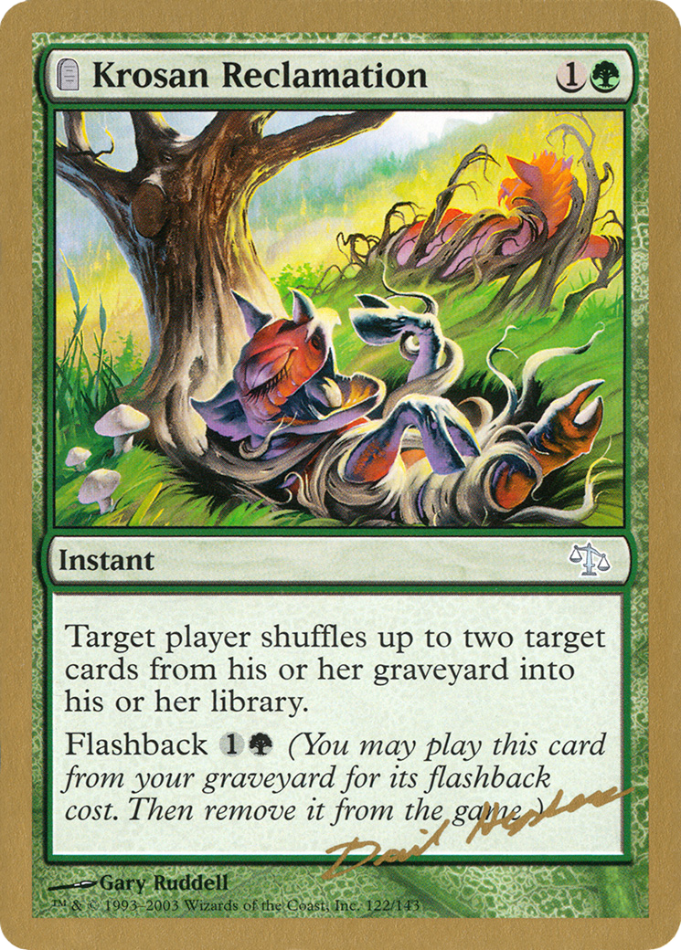Krosan Reclamation (WCD-DH122) - World Championship Decks 2003: (tombstone)