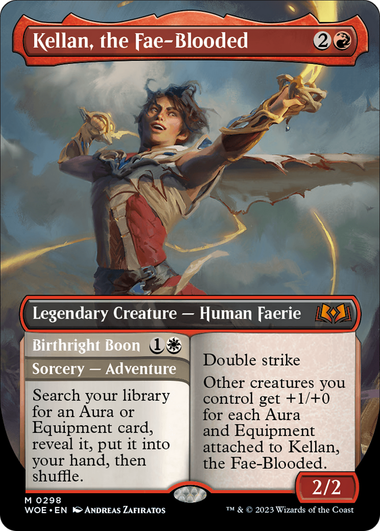Kellan, the Fae-Blooded // Birthright Boon (WOE-298) - Wilds of Eldraine (Borderless)
