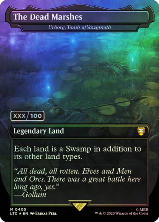 Urborg, Tomb of Yawgmoth (LTC-405Z) - Tales of Middle-earth Commander / The Dead Marshes (Borderless) Foil