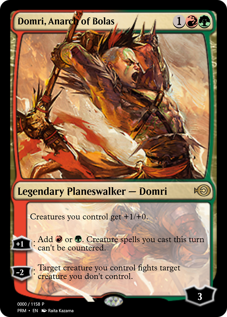 Domri, Anarch of Bolas (PRM-72225) - Magic Online Promos