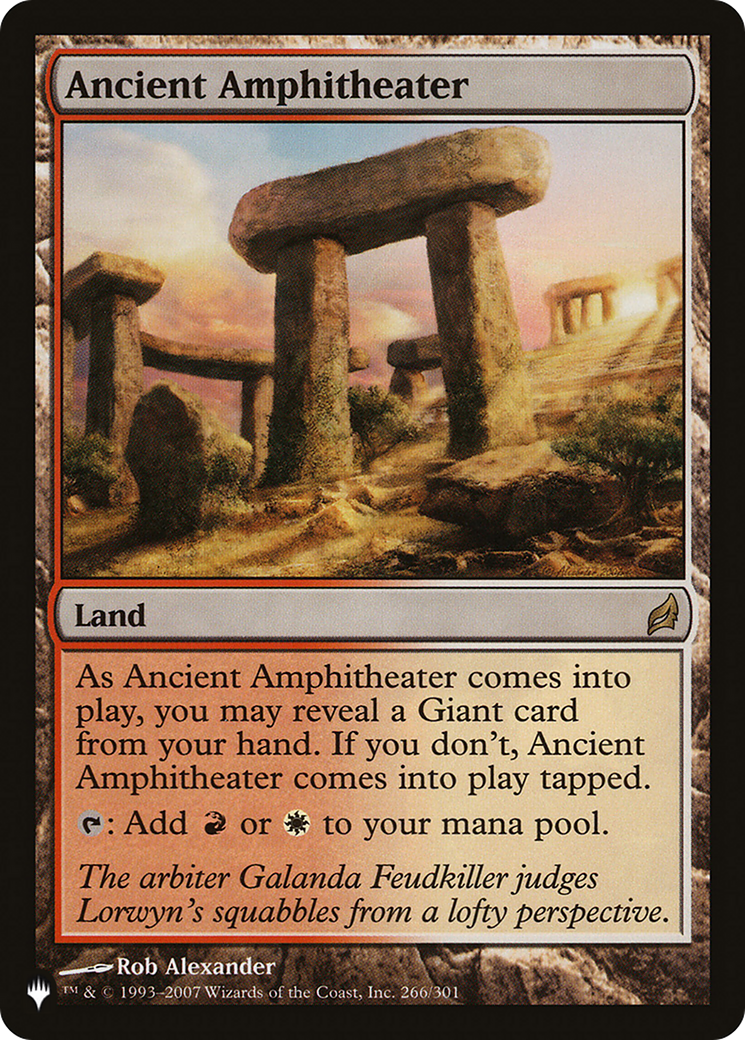 Ancient Amphitheater (LRW) (LIST-266) - The List Reprints