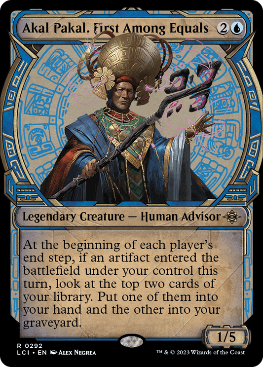 Akal Pakal, First Among Equals (LCI-292) - The Lost Caverns of Ixalan: (Showcase) Foil