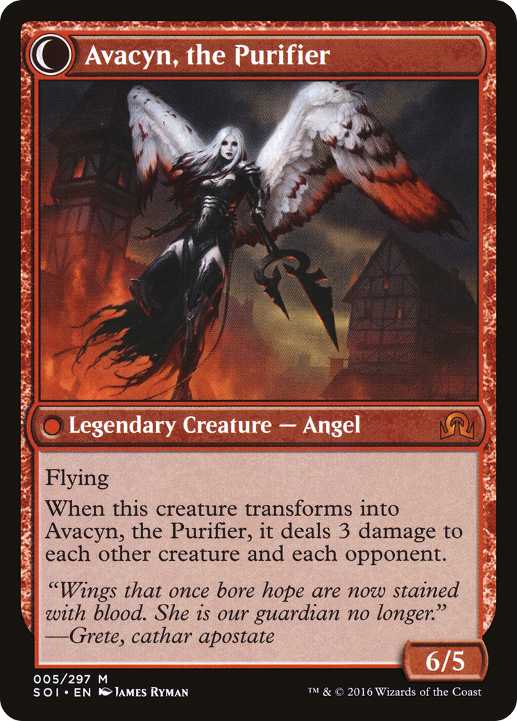 Archangel Avacyn // Avacyn, the Purifier (SOI-005) - Shadows over Innistrad: (Double Faced Transform)
