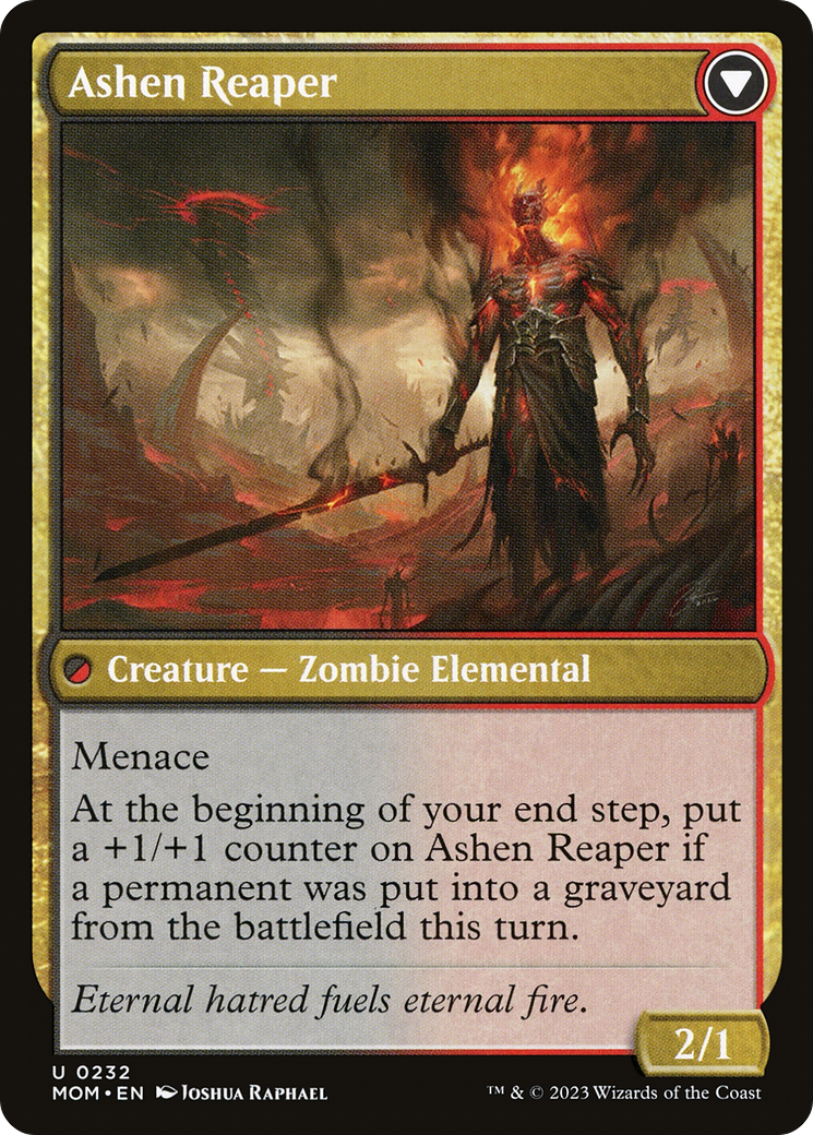 Invasion of Azgol // Ashen Reaper (MOM-232) - March of the Machine
