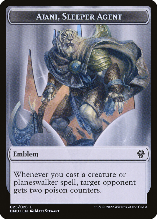 Ajani, Sleeper Agent Emblem (TDMU-025) - Dominaria United Tokens