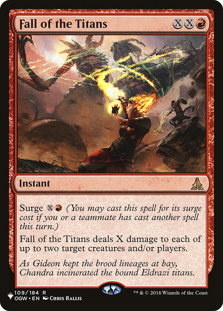 Fall of the Titans (LIST-OGW-109) - The List