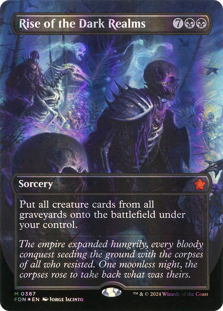 Rise of the Dark Realms (FDN-387) - Foundations (Borderless) Foil