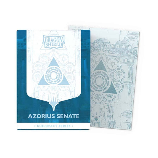 DRAGON SHIELD SLEEVES MATTE DUAL ART SLEEVES 100CT GUILD PACT - AZORIUS SENATE