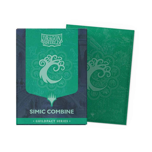 DRAGON SHIELD SLEEVES MATTE DUAL ART SLEEVES 100CT GUILD PACT - SIMIC COMBINE