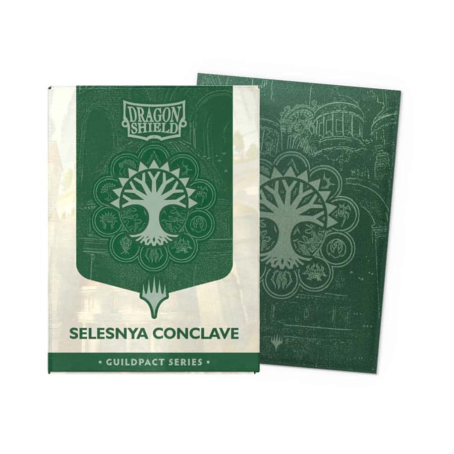 DRAGON SHIELD SLEEVES MATTE DUAL ART SLEEVES 100CT GUILD PACT - SELESNYA CONCLAVE