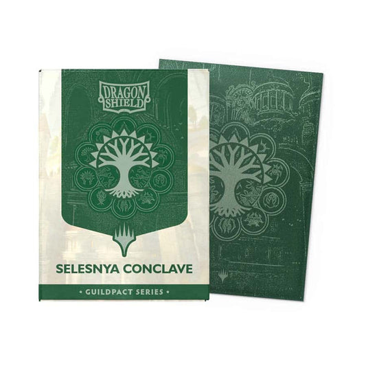 DRAGON SHIELD SLEEVES MATTE DUAL ART SLEEVES 100CT GUILD PACT - SELESNYA CONCLAVE
