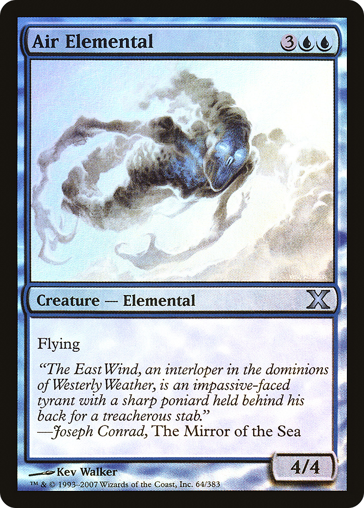 Air Elemental (10E-64★) - Tenth Edition Foil