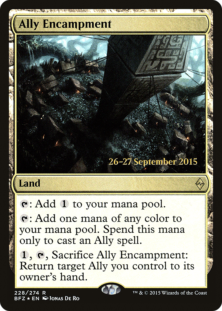 Ally Encampment (PRE-228S) - Battle for Zendikar Promos Foil
