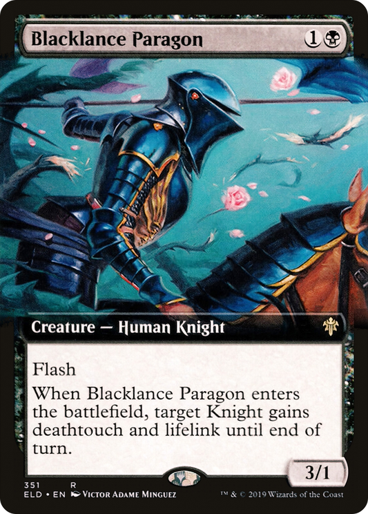 Blacklance Paragon (ELD-351) - Throne of Eldraine: (Extended Art) Foil