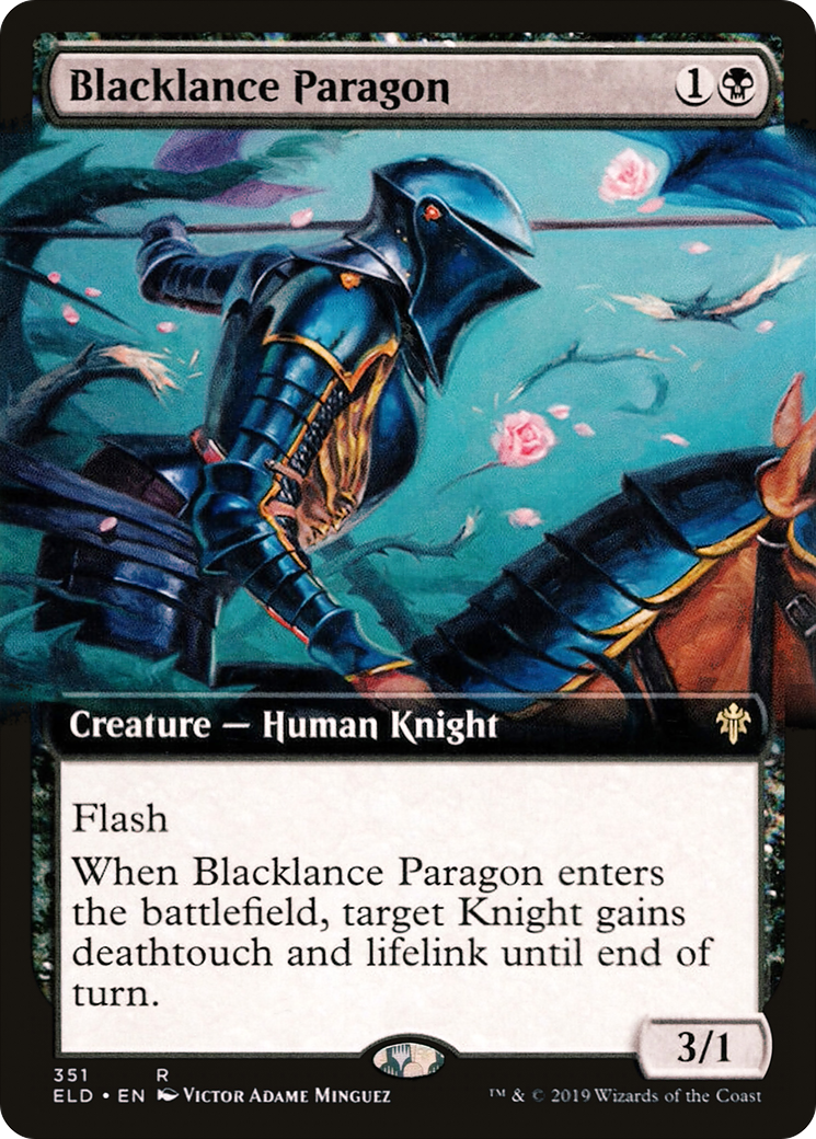 Blacklance Paragon (ELD-351) - Throne of Eldraine: (Extended Art)