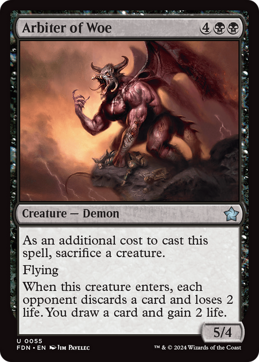 Arbiter of Woe (FDN-055) - Foundations Foil