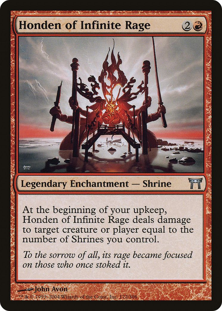 Honden of Infinite Rage (CHK-172) - Champions of Kamigawa Foil