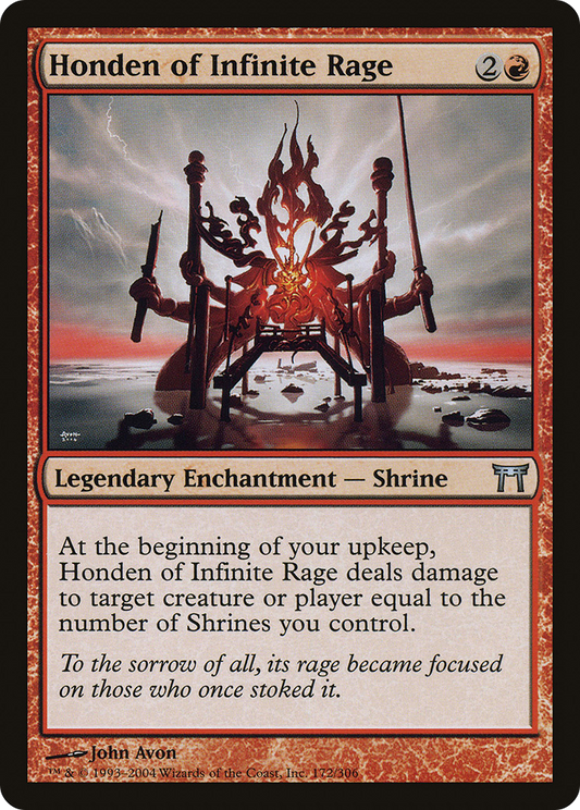 Honden of Infinite Rage (CHK-172) - Champions of Kamigawa Foil