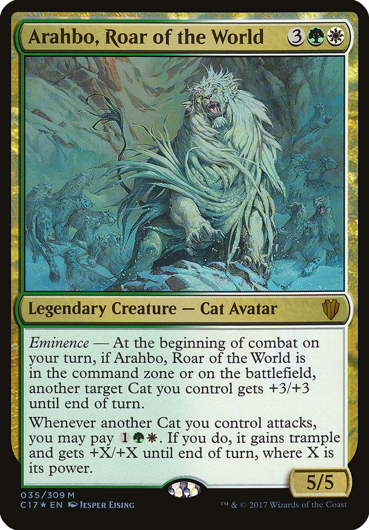 Arahbo, Roar of the World (OVER-035) - Commander 2017 Oversized Foil