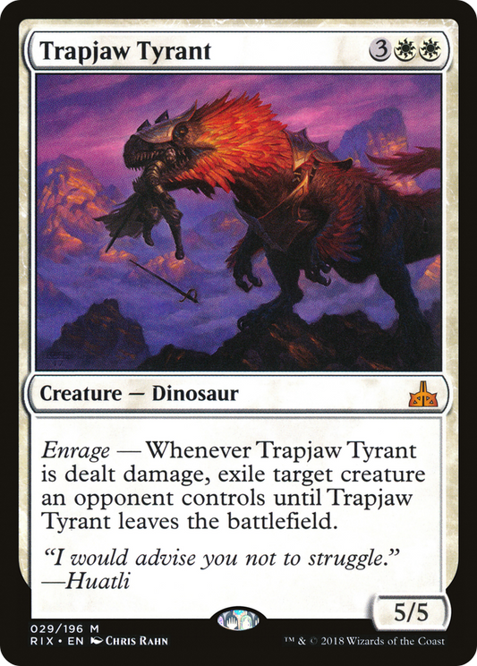 Trapjaw Tyrant (RIX-029) - Rivals of Ixalan Foil