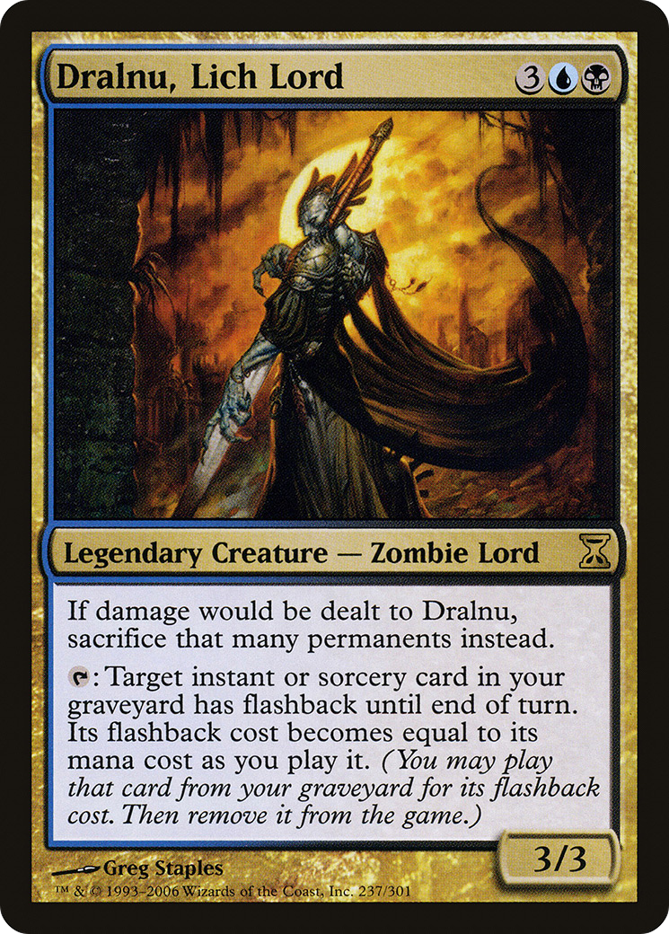 Dralnu, Lich Lord (TSP-237) - Time Spiral Foil