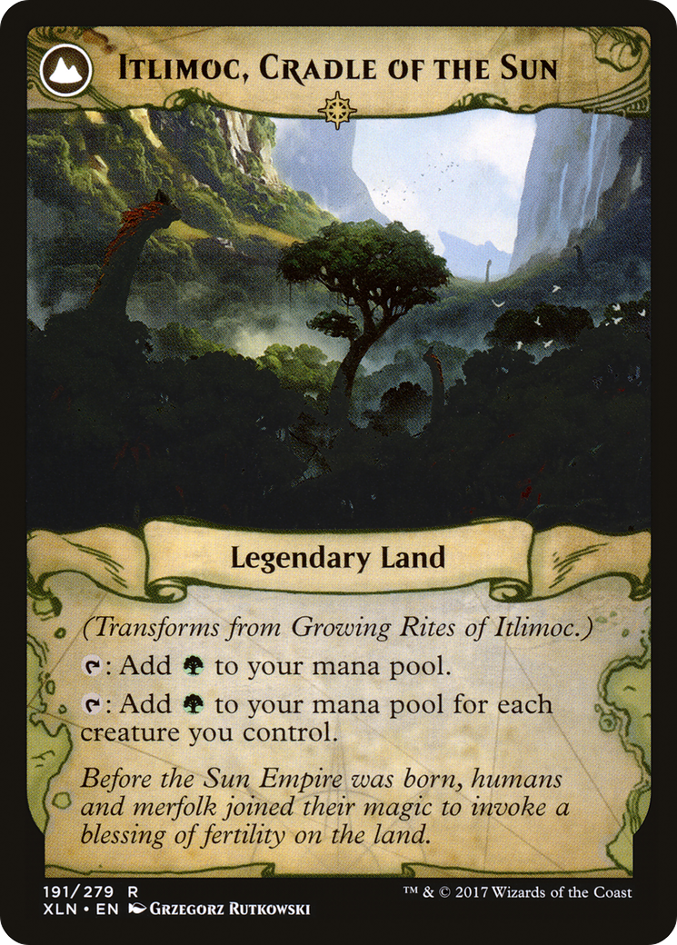 Growing Rites of Itlimoc // Itlimoc, Cradle of the Sun (XLN-191) - Ixalan: (compasslanddfc)