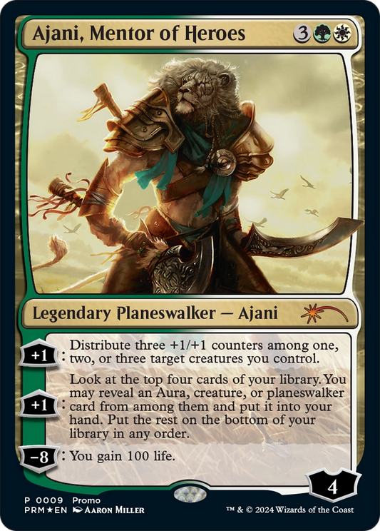 Ajani, Mentor of Heroes (UMP-2024-3) - Media and Collaboration Promos Foil