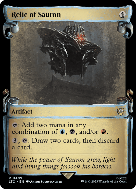 Relic of Sauron (LTC-489) - Tales of Middle-earth Commander: (Showcase) Foil