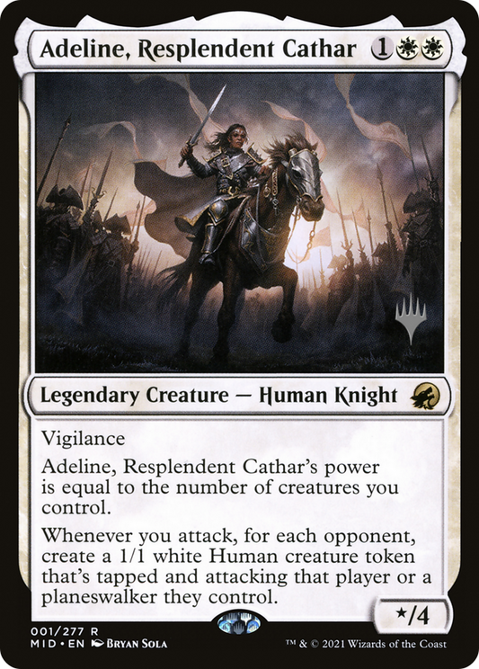 Adeline, Resplendent Cathar (PPMID-01P) - Innistrad: Midnight Hunt Promos