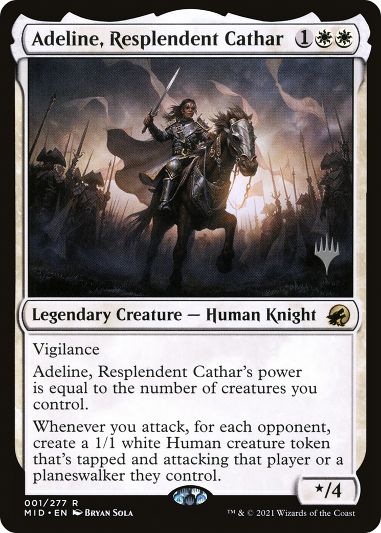 Adeline, Resplendent Cathar (PPMID-01P) - Innistrad: Midnight Hunt Promos Foil